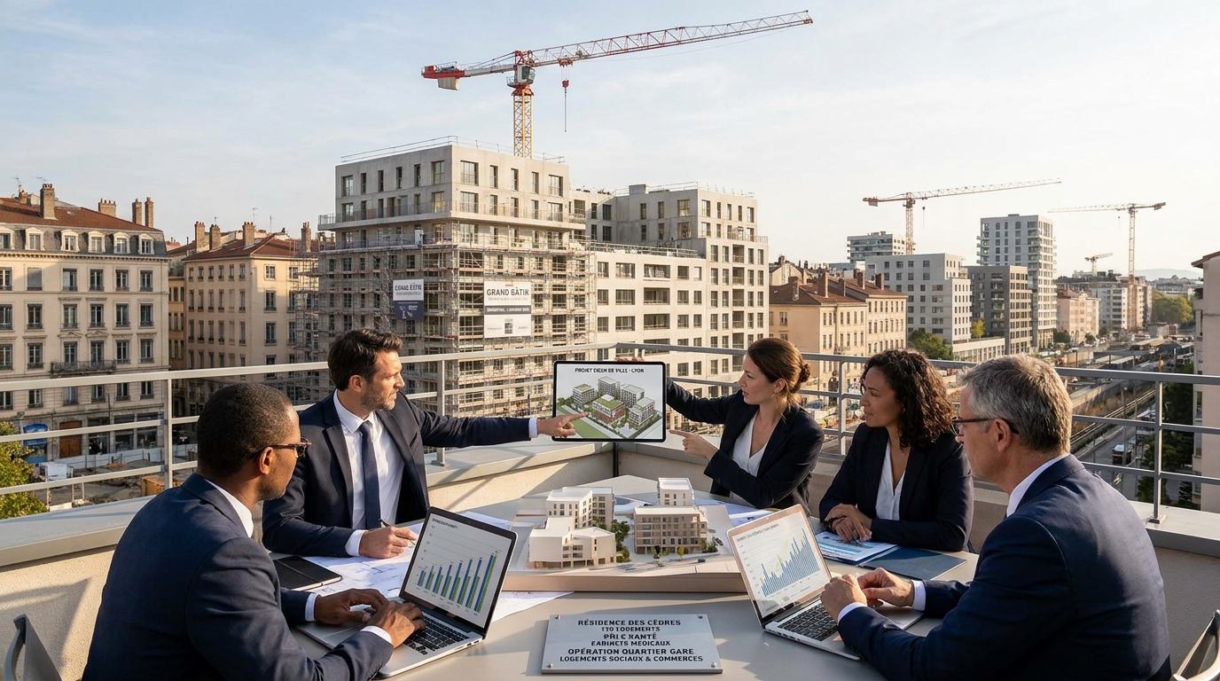 promoteur immobilier local - illustration éditoriale 5