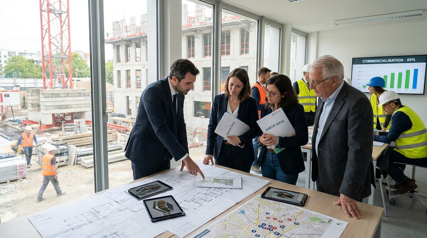 promoteur immobilier local - illustration éditoriale 1