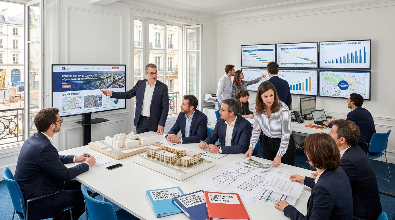 promoteur immobilier local - illustration éditoriale 4