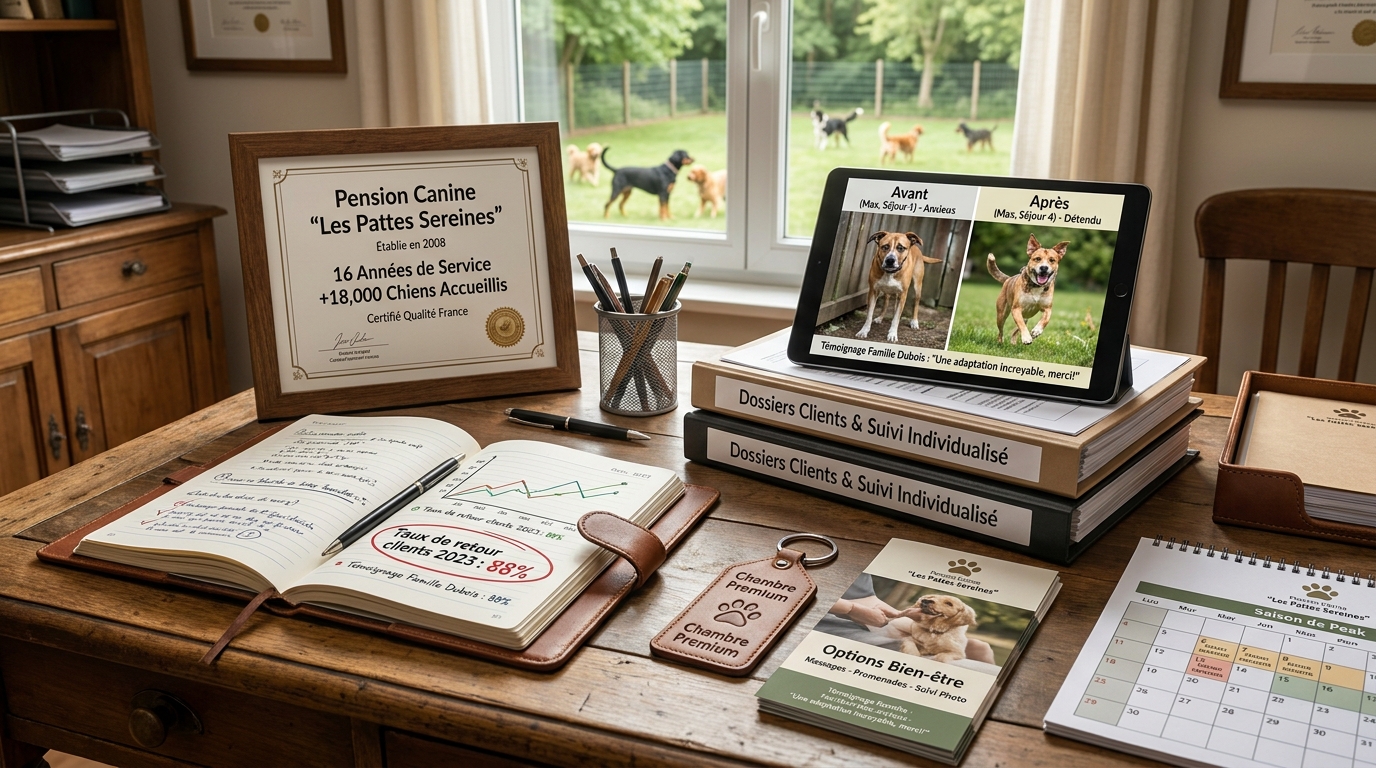 pension canine - illustration éditoriale 3