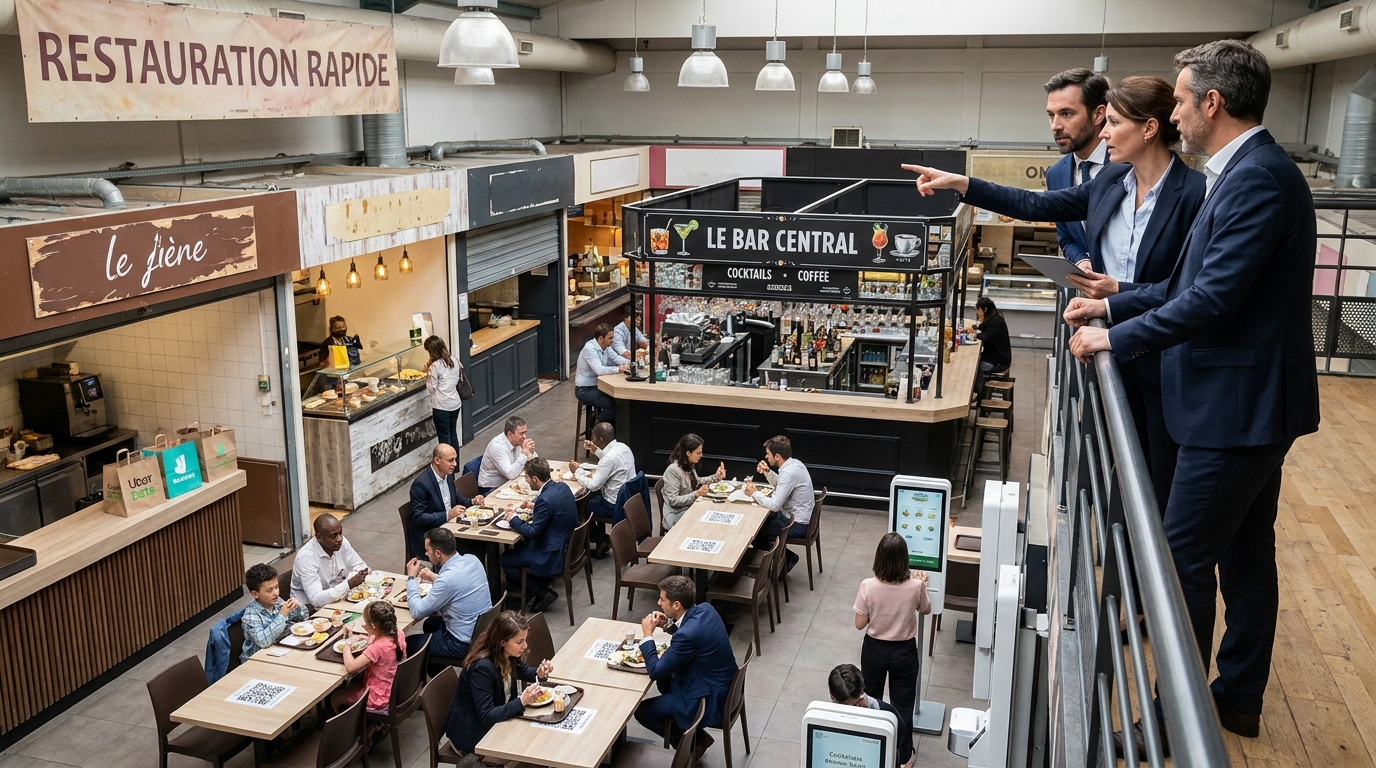 food court - illustration éditoriale 2