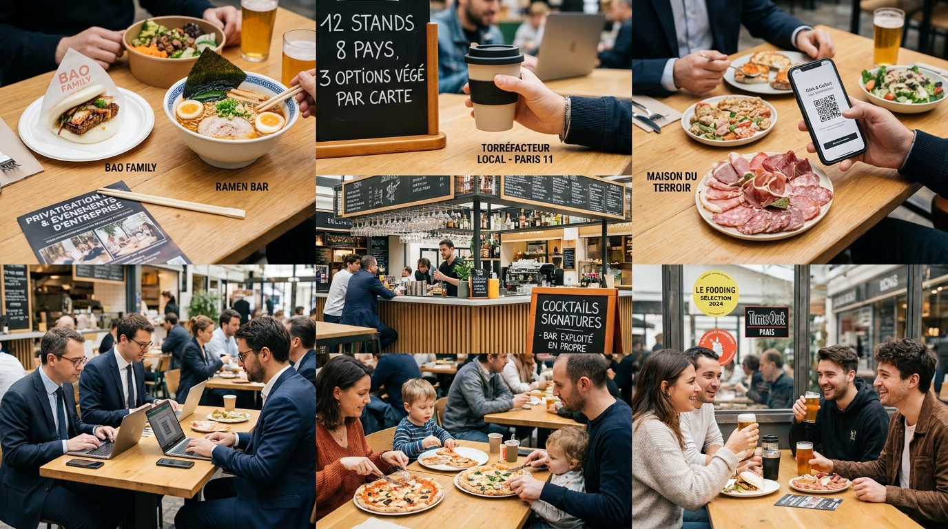 food court - illustration éditoriale 3