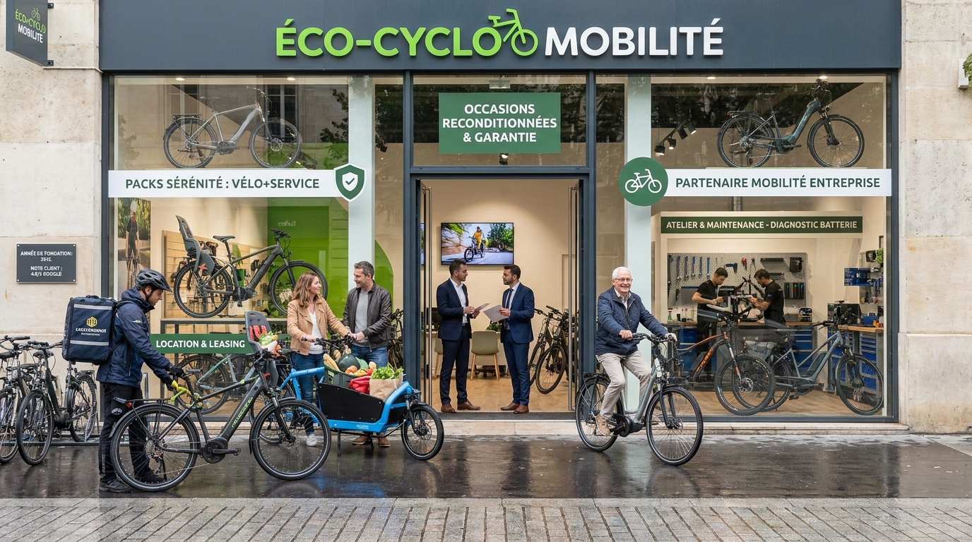 magasin de vélos électriques - illustration éditoriale 5