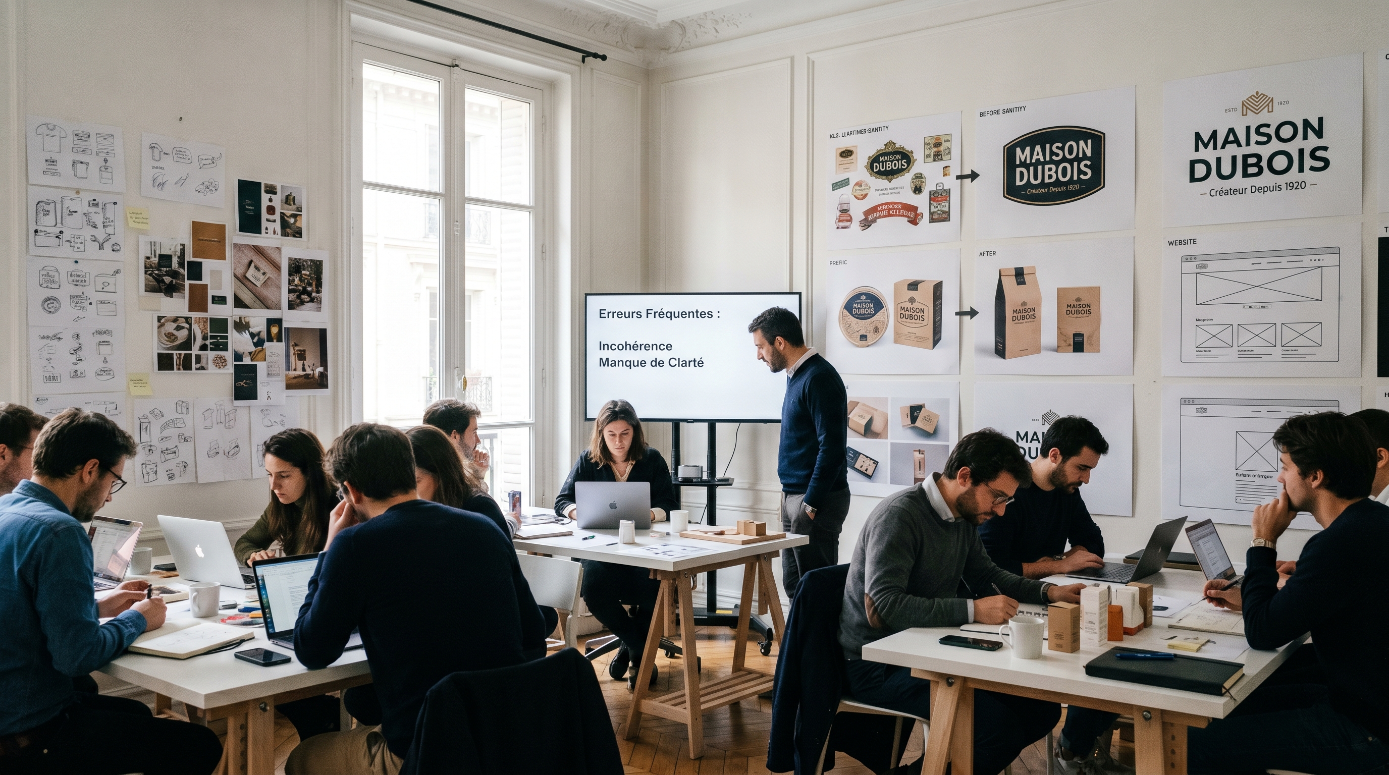 Illustration rebranding agence de branding