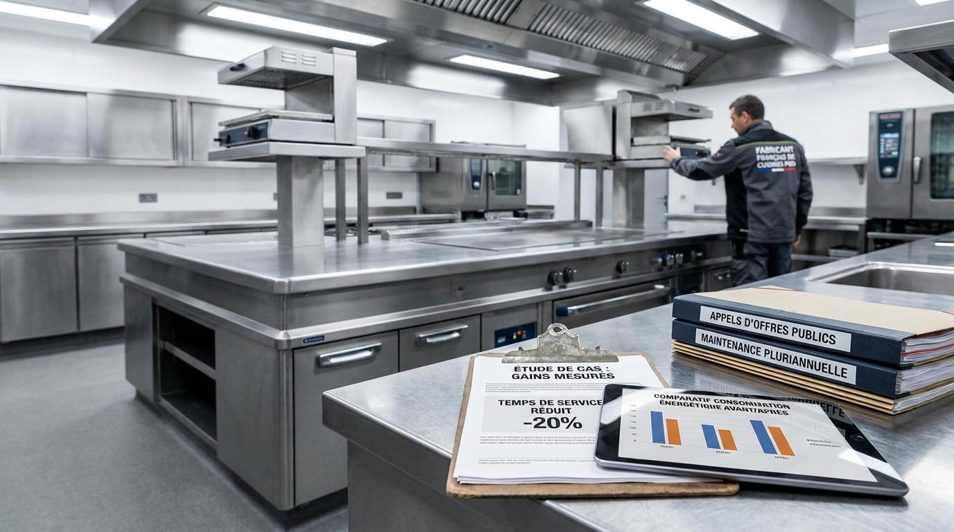 fabricant de cuisines professionnelles - illustration éditoriale 3
