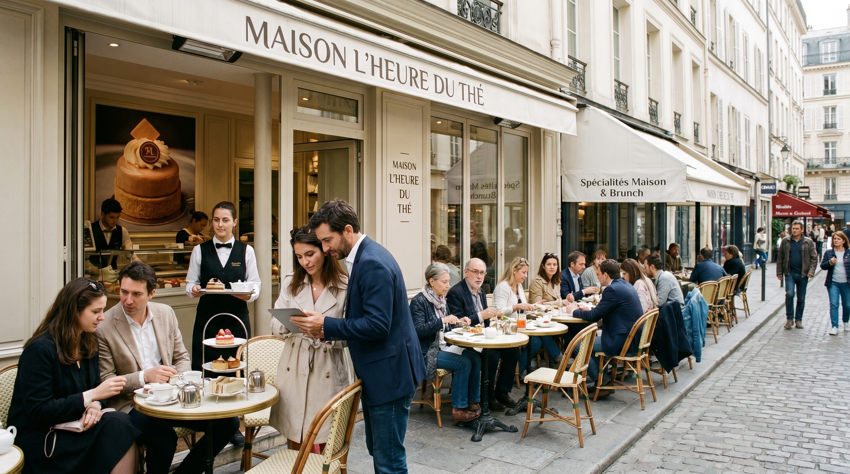 Illustration rebranding tea room