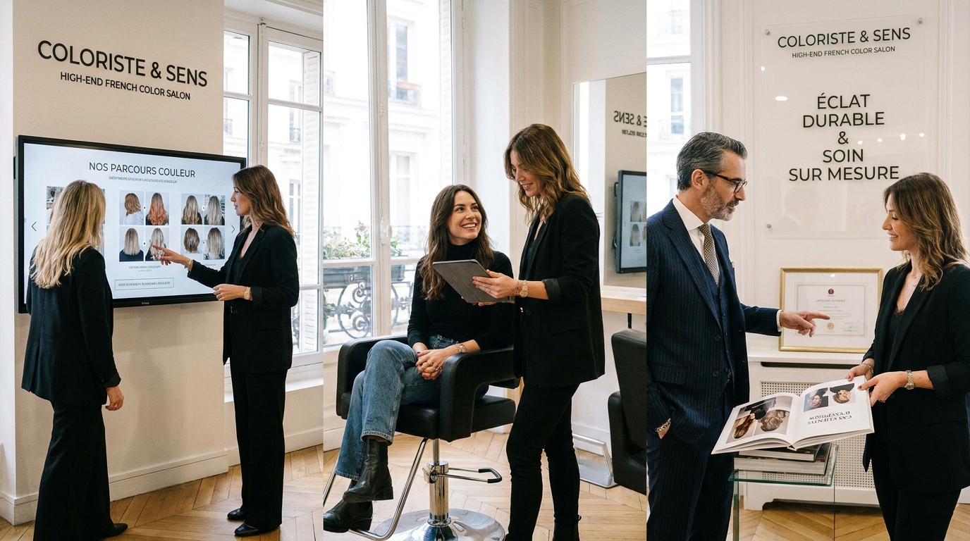salon de coiffure couleur - illustration éditoriale 5