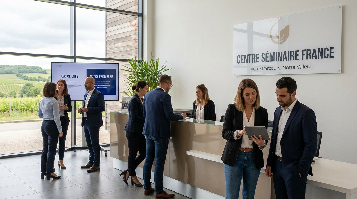centre de séminaire - illustration éditoriale 1