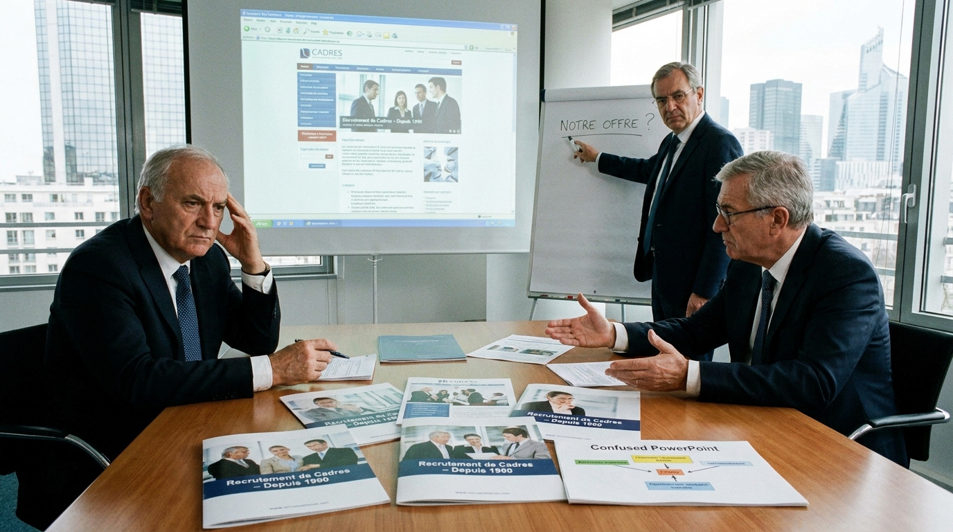 cabinet de recrutement cadres - illustration éditoriale 2