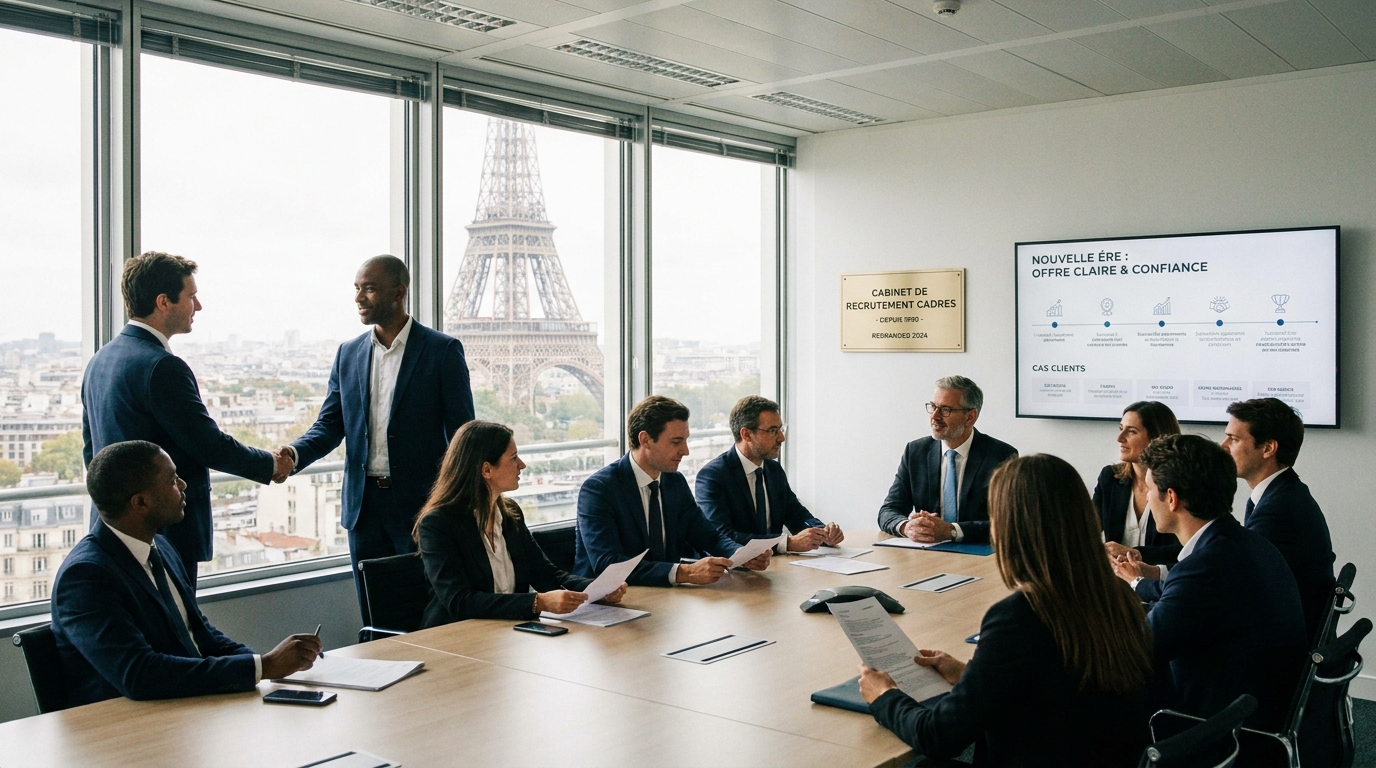 cabinet de recrutement cadres - illustration éditoriale 5