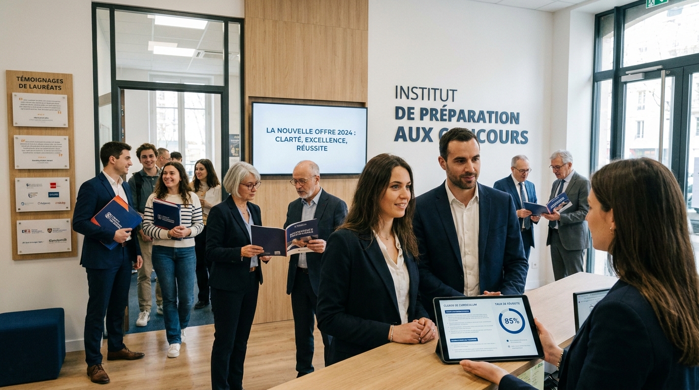 centre de préparation concours - illustration éditoriale 1