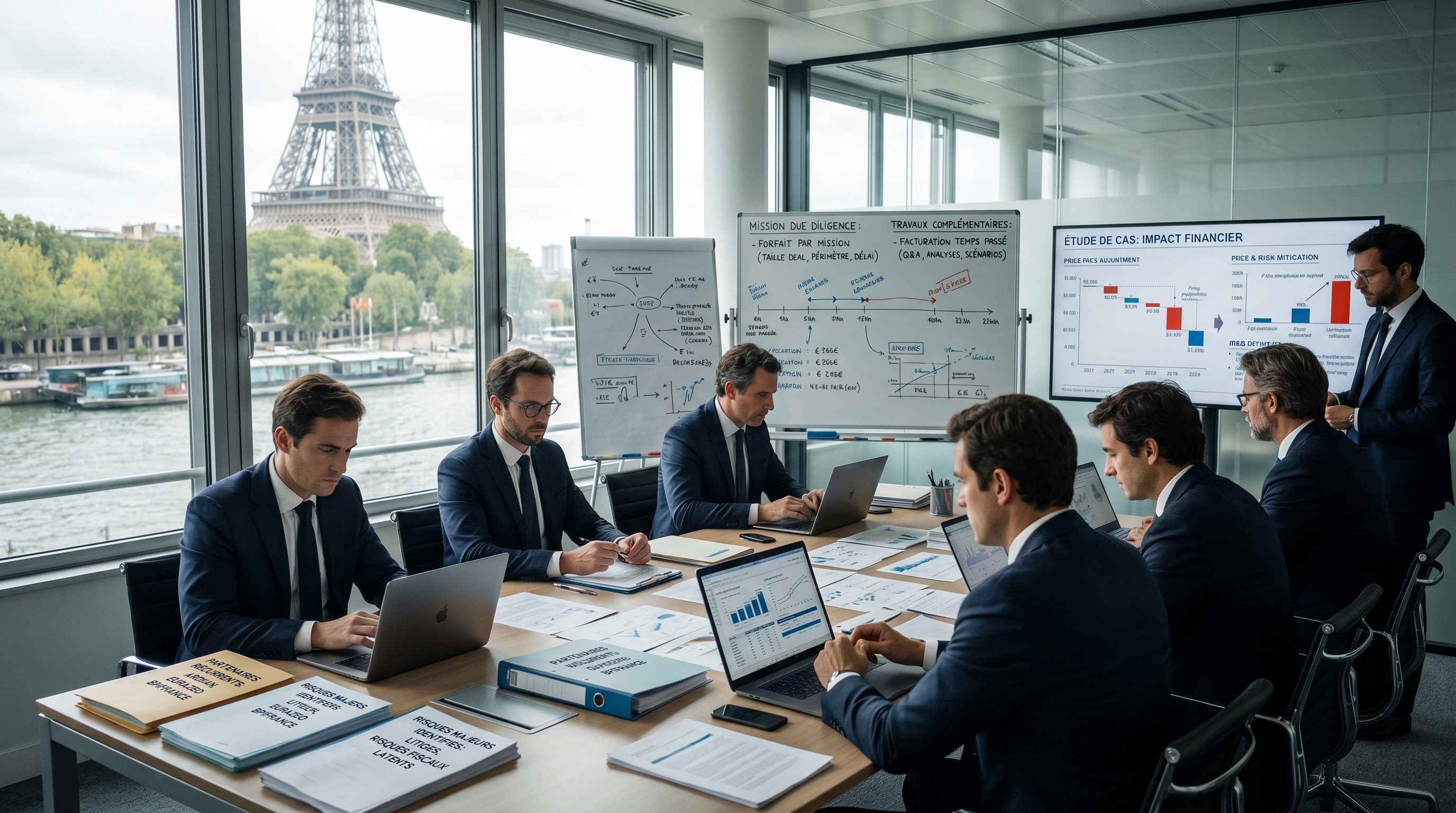 Illustration rebranding cabinet de due diligence