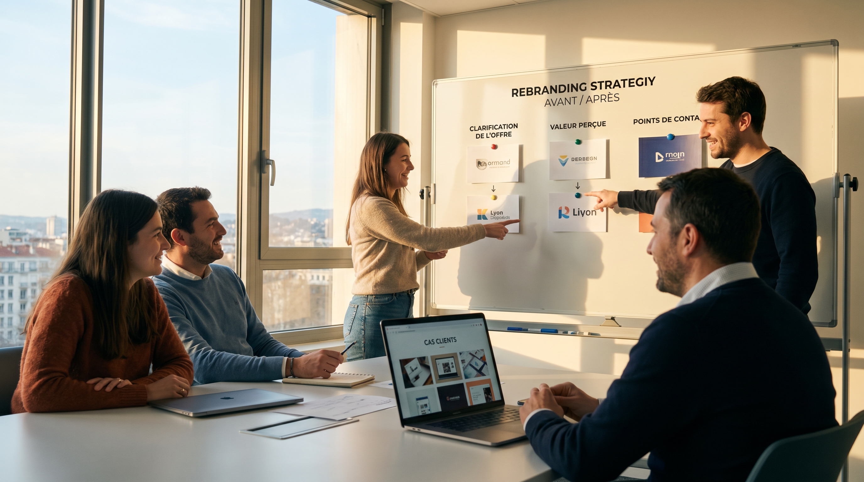 Illustration rebranding esn spécialisée pme