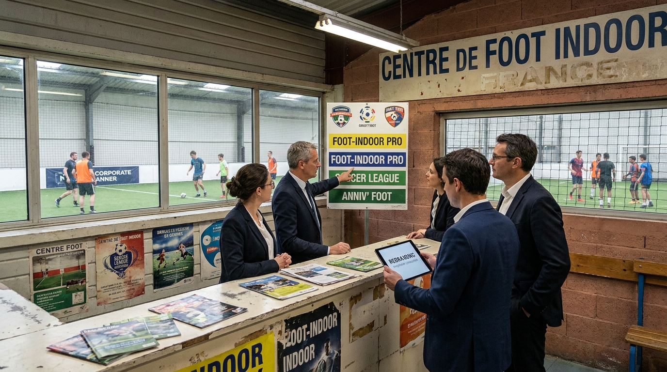 centre de foot indoor - illustration éditoriale 2