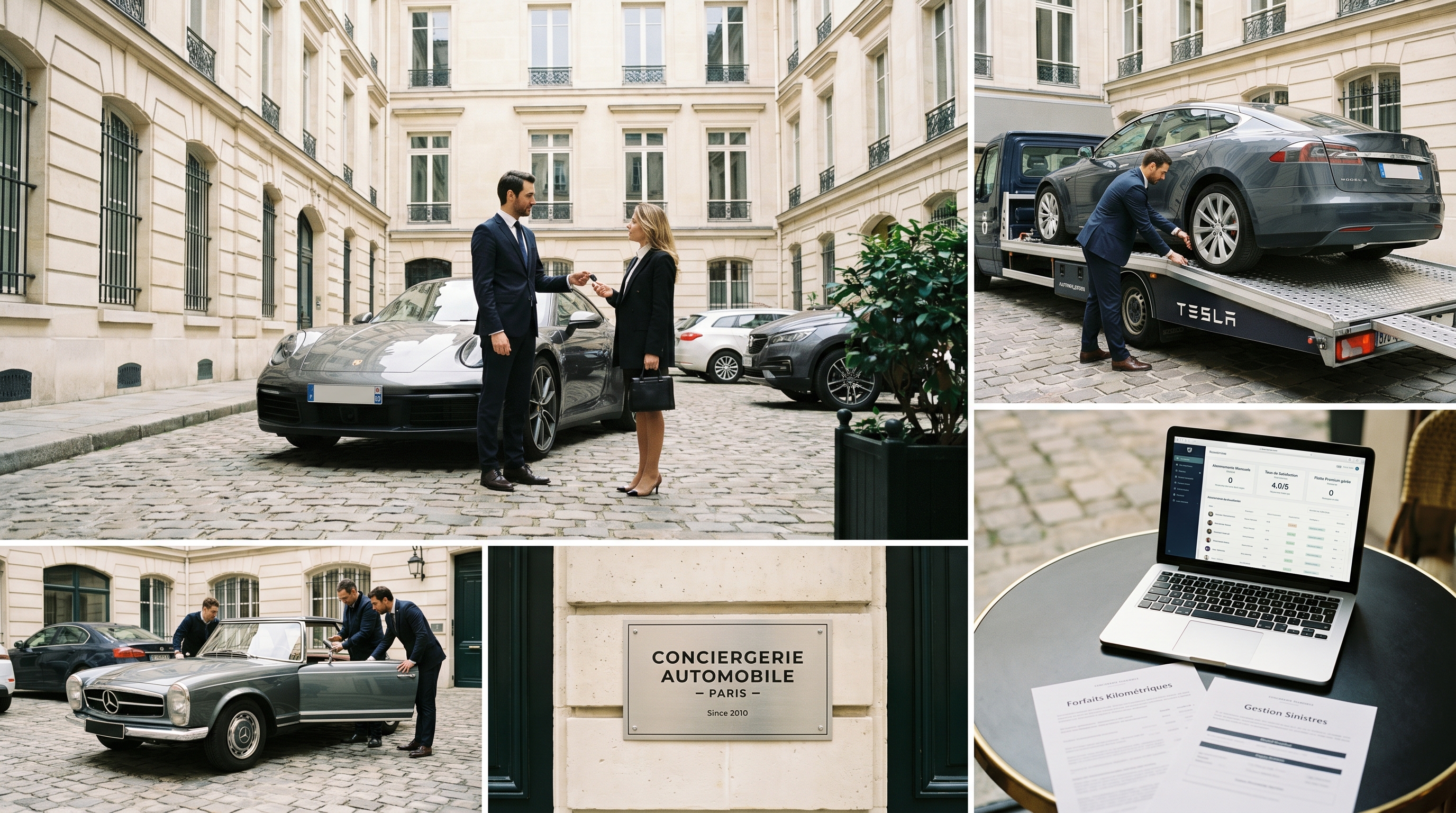 Illustration rebranding service de conciergerie automobile