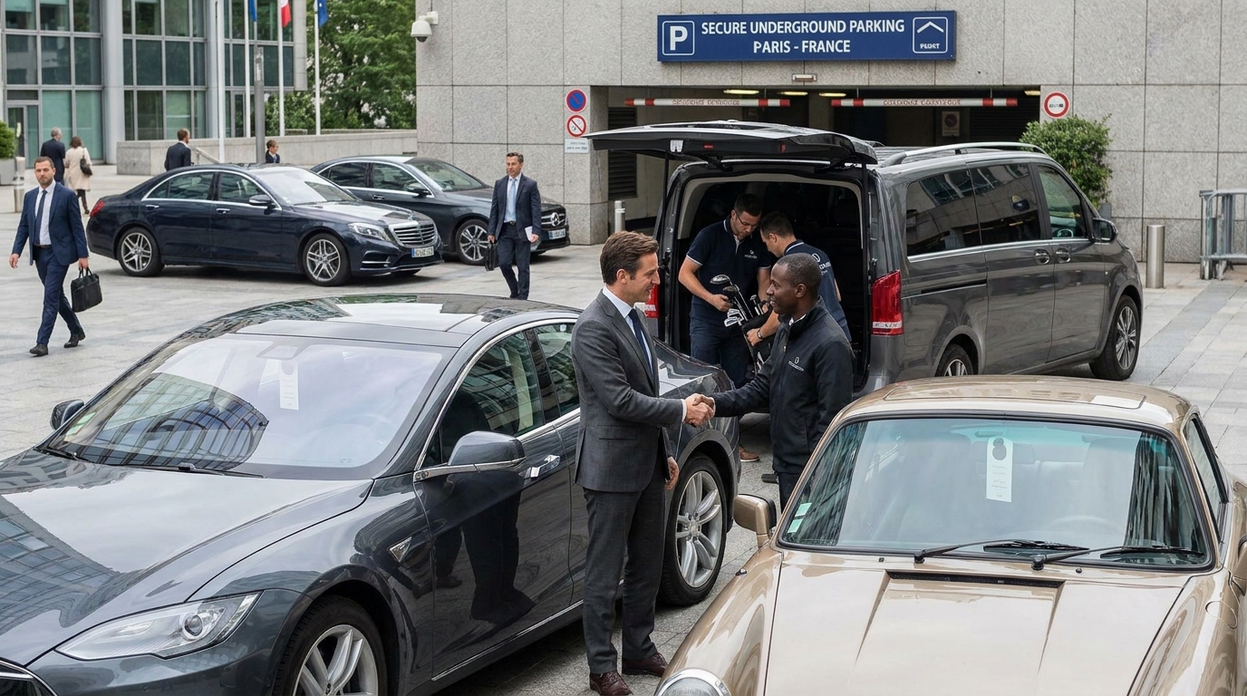 service de conciergerie automobile - illustration éditoriale 5