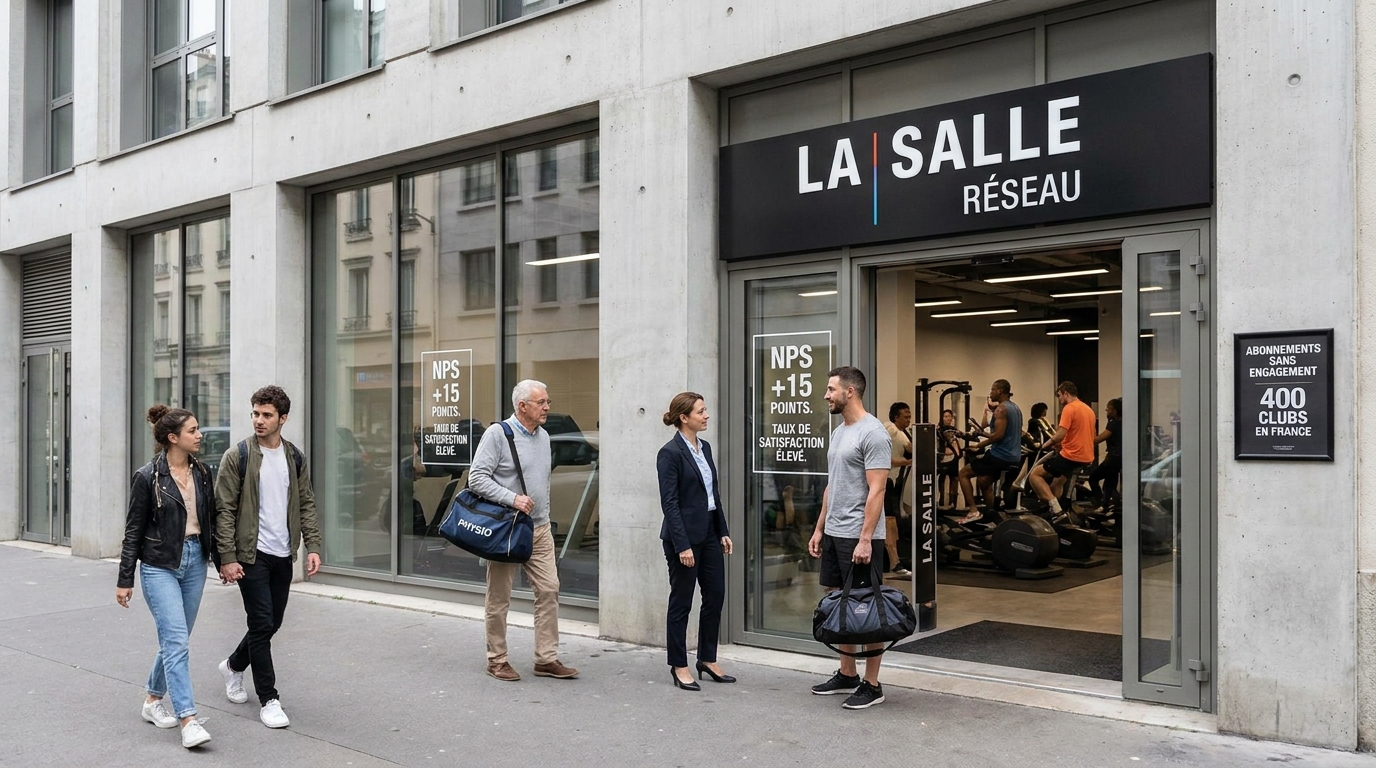 réseau de salles de sport - illustration éditoriale 1