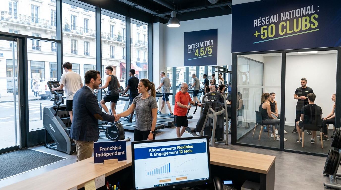 réseau de salles de sport - illustration éditoriale 5