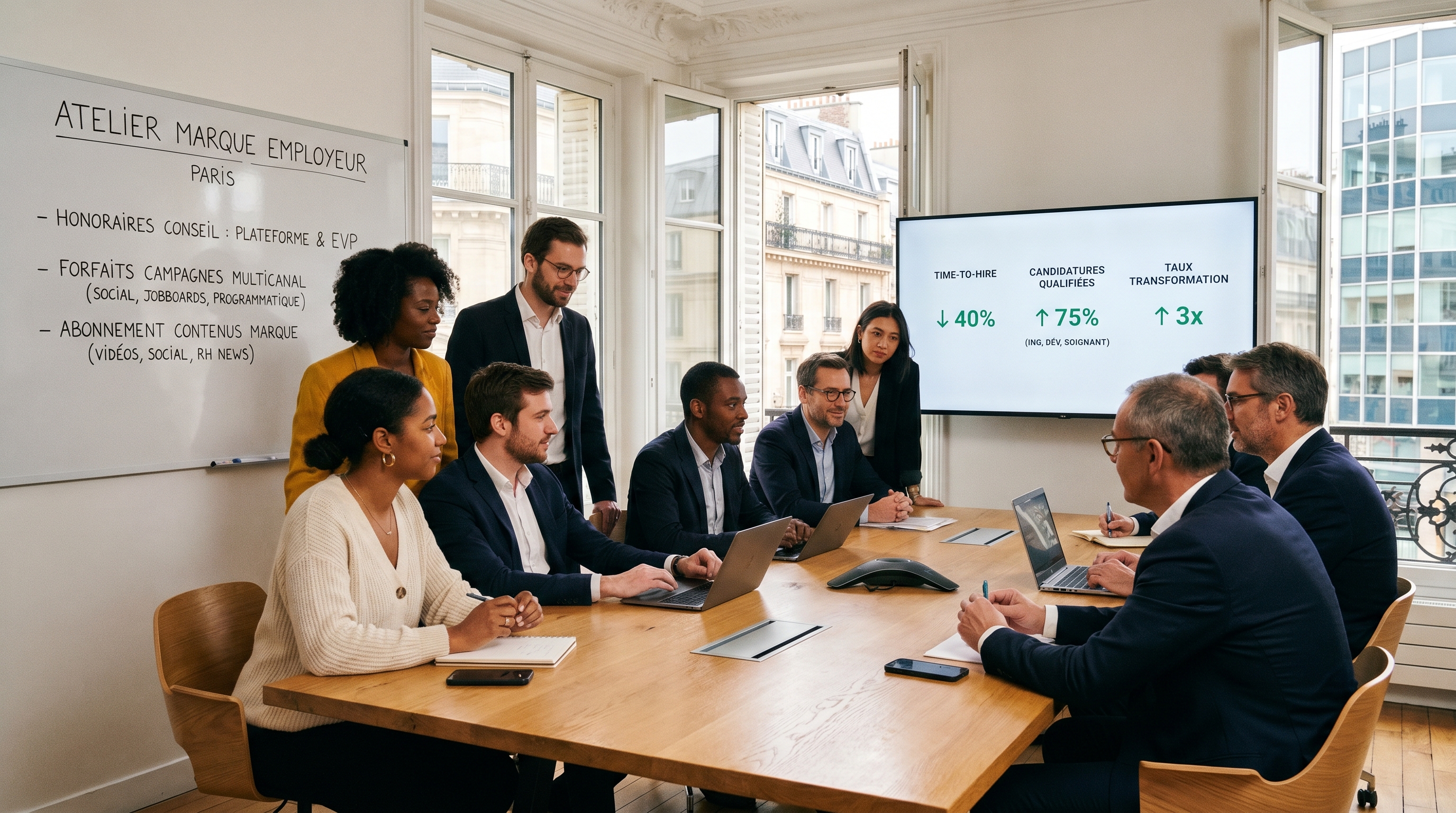 Illustration rebranding agence d'employer branding
