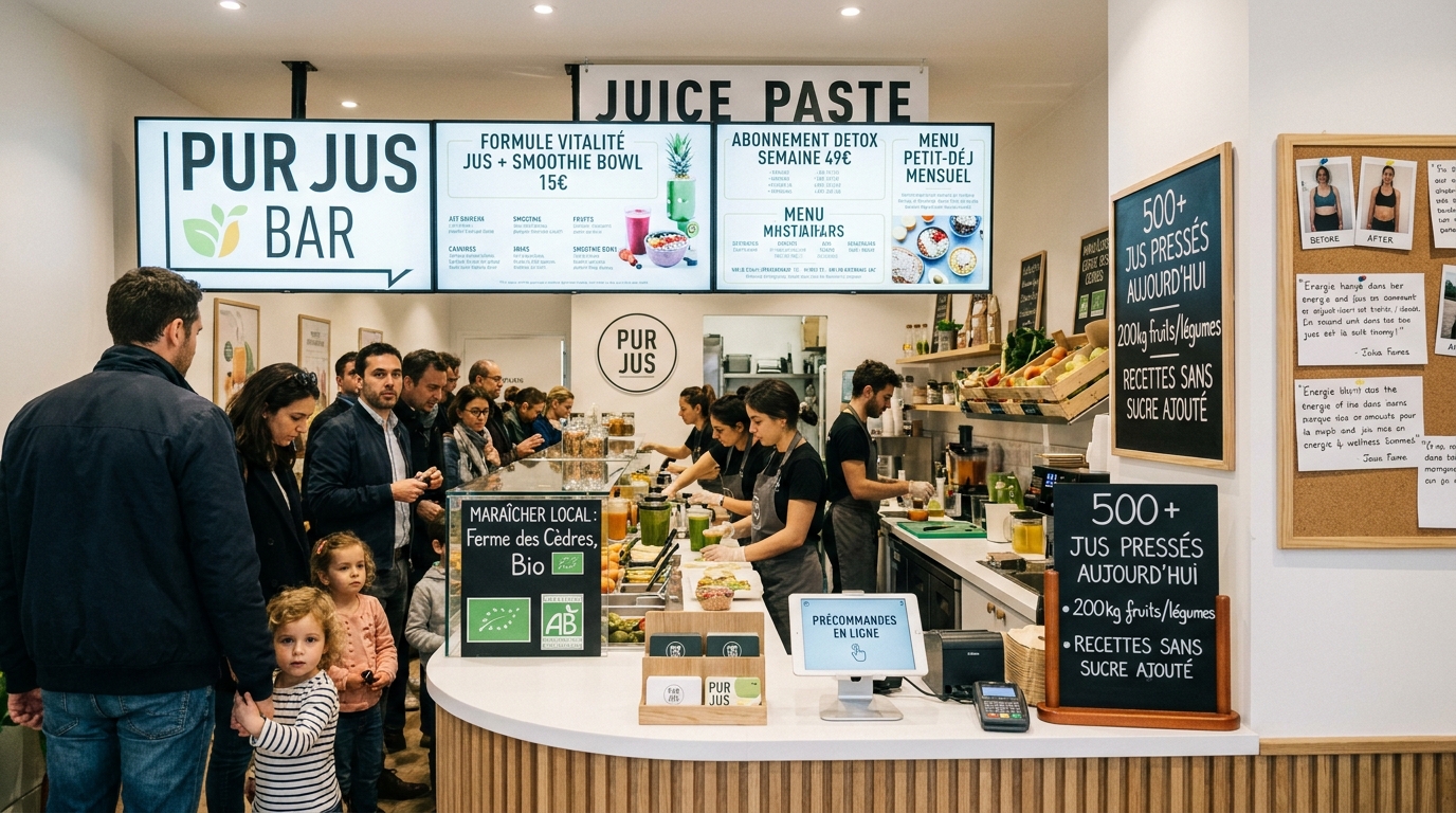 bar à jus - illustration éditoriale 5