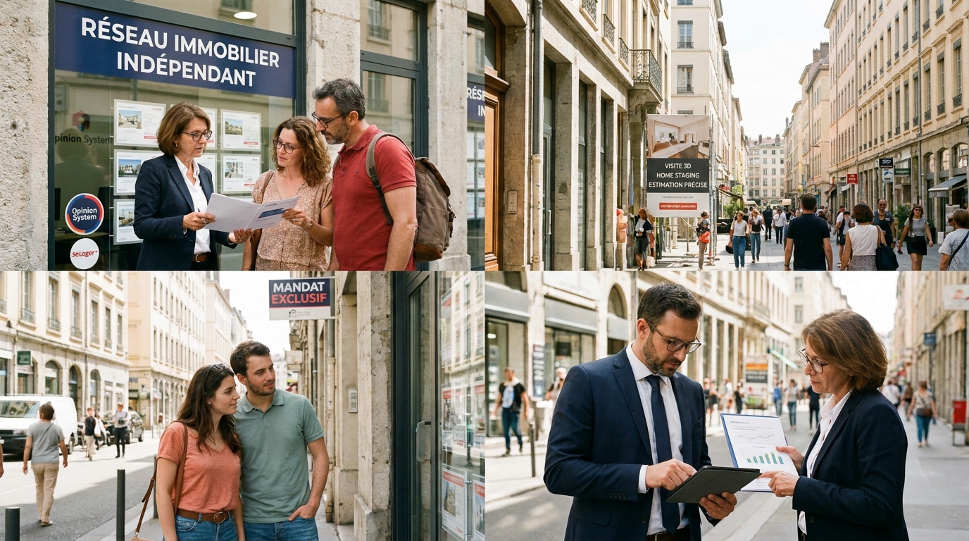 réseau de conseillers immobiliers - illustration éditoriale 1