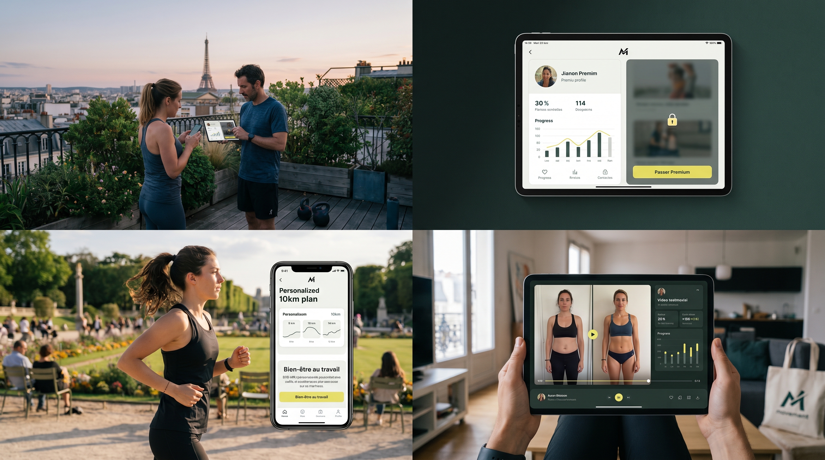 Illustration rebranding application fitness