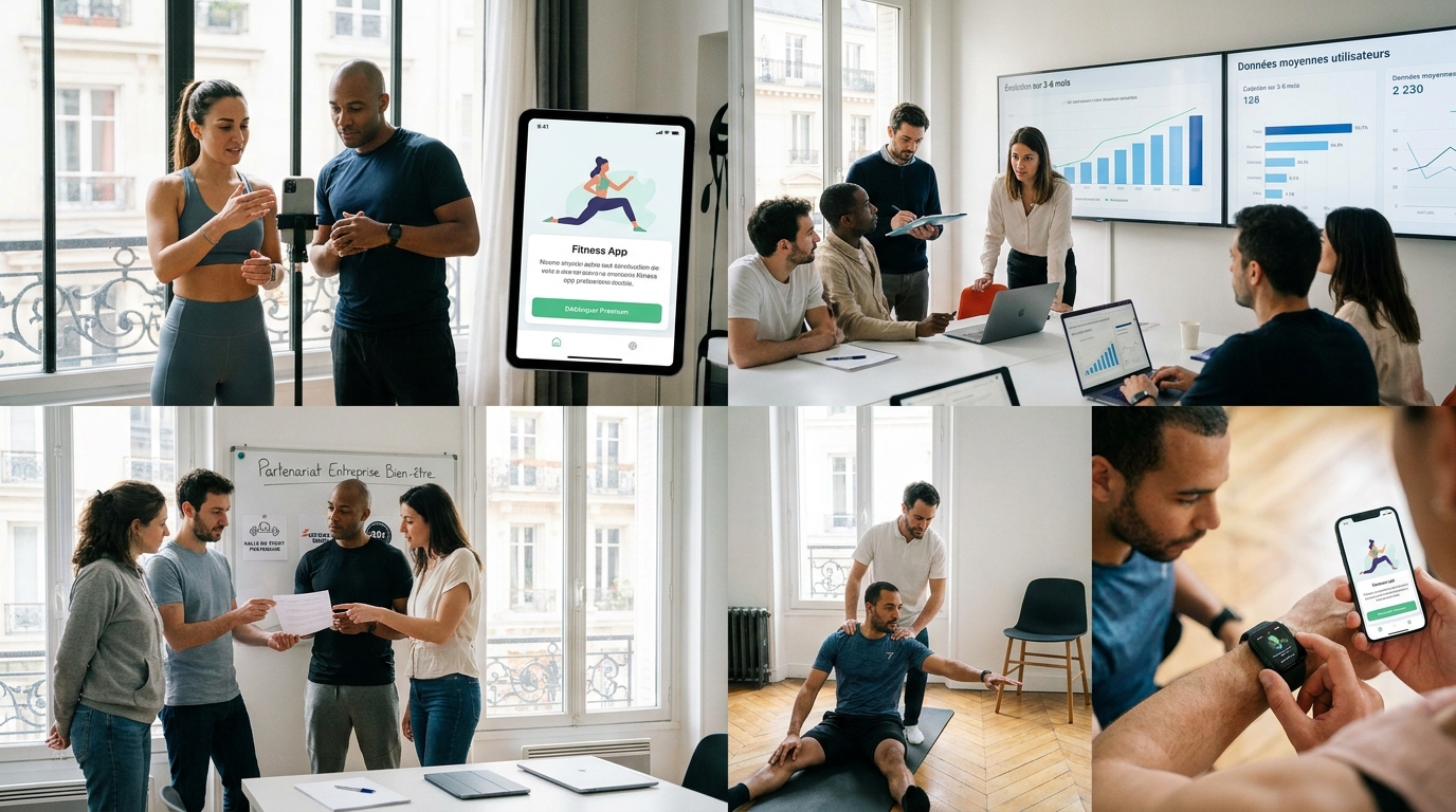 application fitness - illustration éditoriale 5