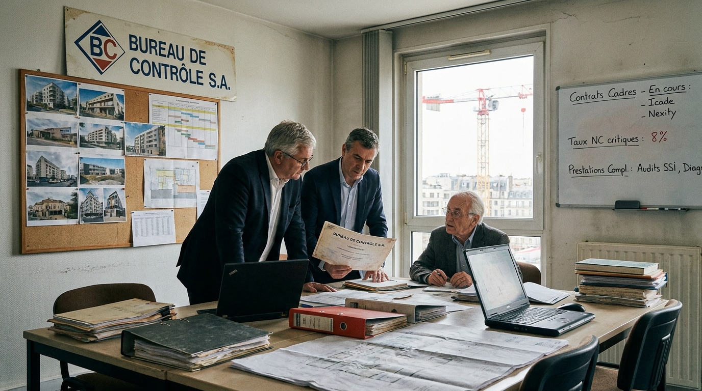 bureau de contrôle technique - illustration éditoriale 2