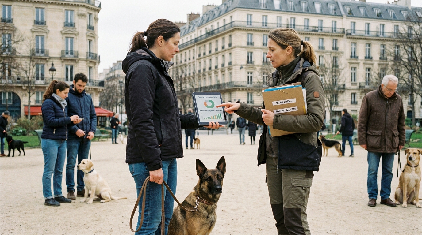 comportementaliste canin - illustration éditoriale 5