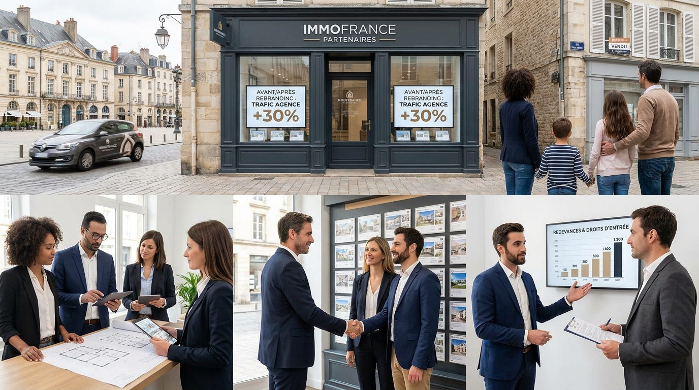 franchise immobilière - illustration éditoriale 5