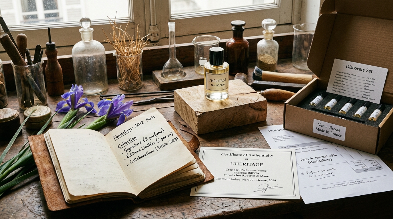marque de parfums artisanaux - illustration éditoriale 3