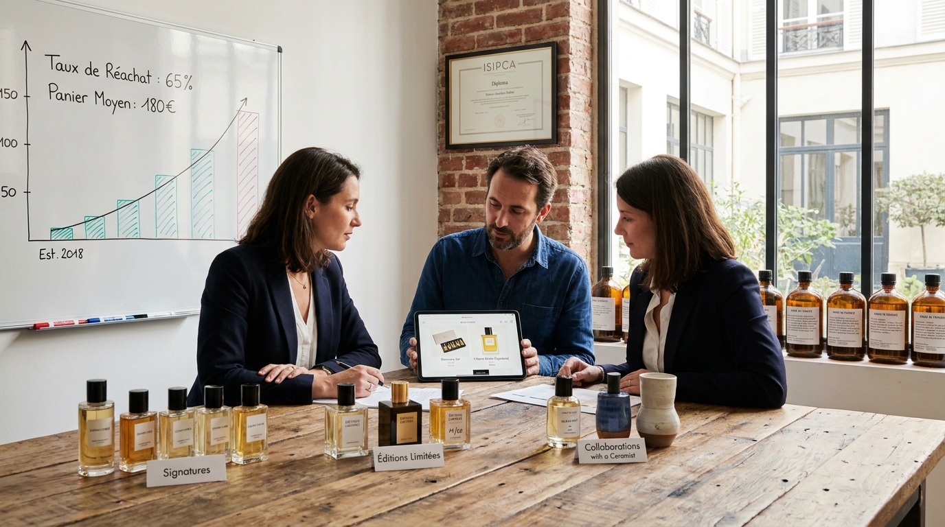 marque de parfums artisanaux - illustration éditoriale 5