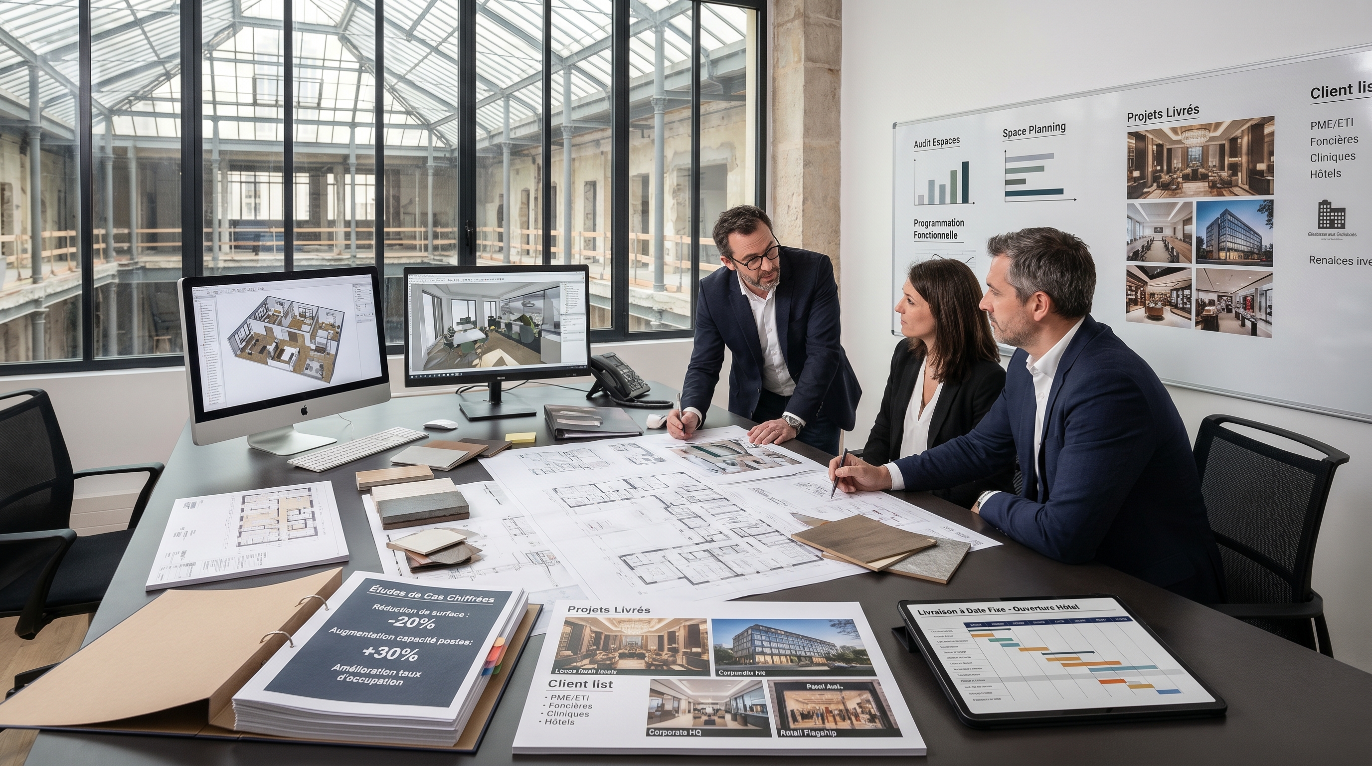 Illustration rebranding architecte d'intérieur