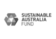Sustainable Australia Fund logo featuring a hexagonal geometric design with an arrow inside.