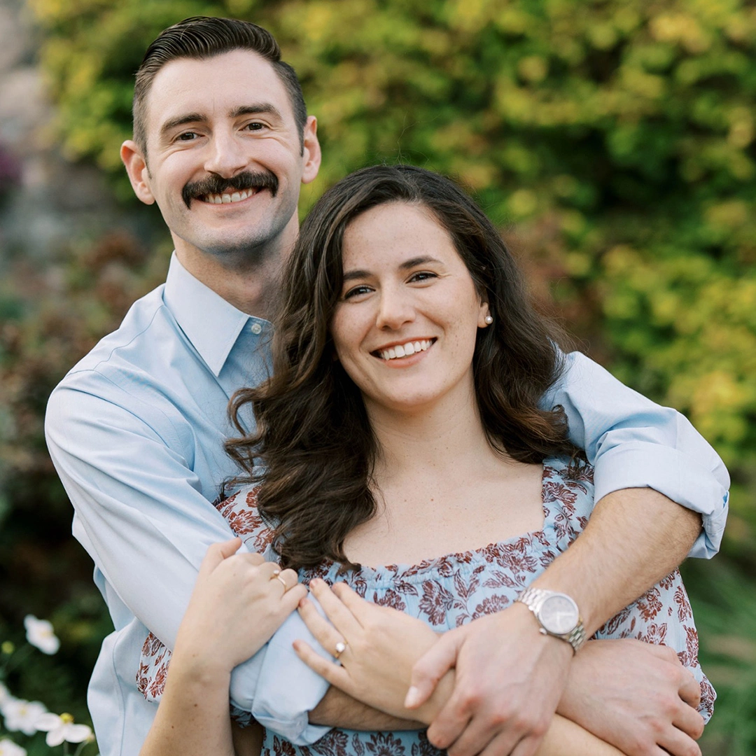 Grace Chew & Jacob Robers Engagement Portrait - Smiling 