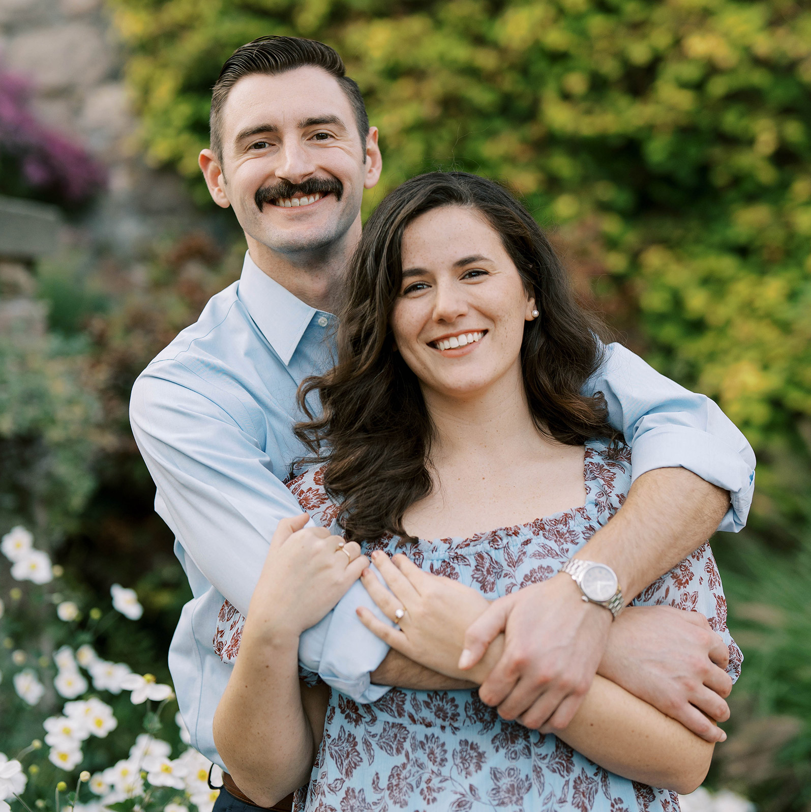 Grace Chew & Jacob Robers Engagement Portrait - Smiling 