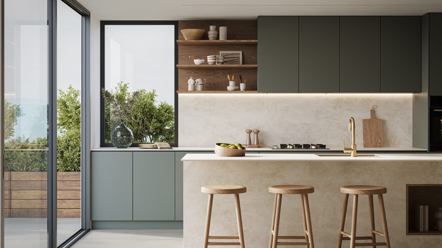 Modern kitchen interior