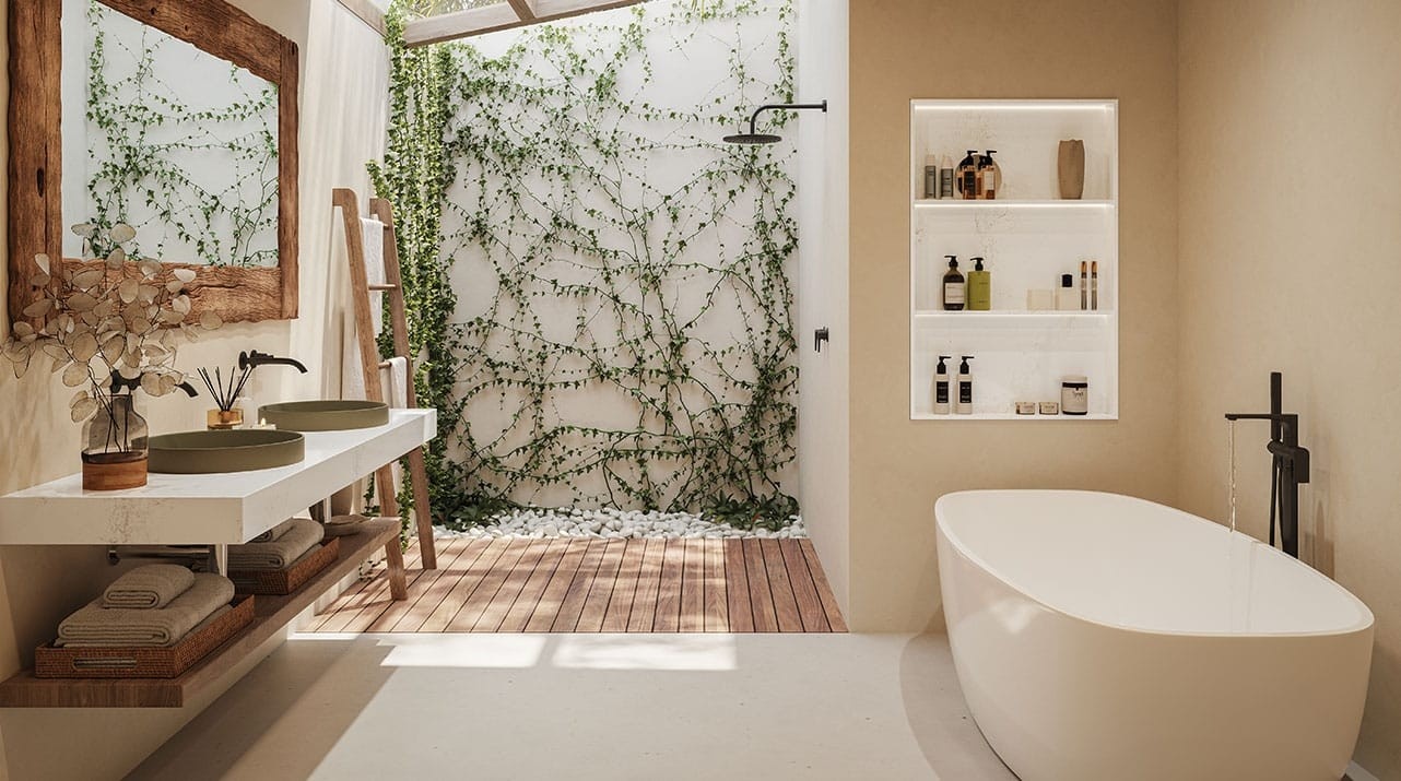 Stylish bathroom design