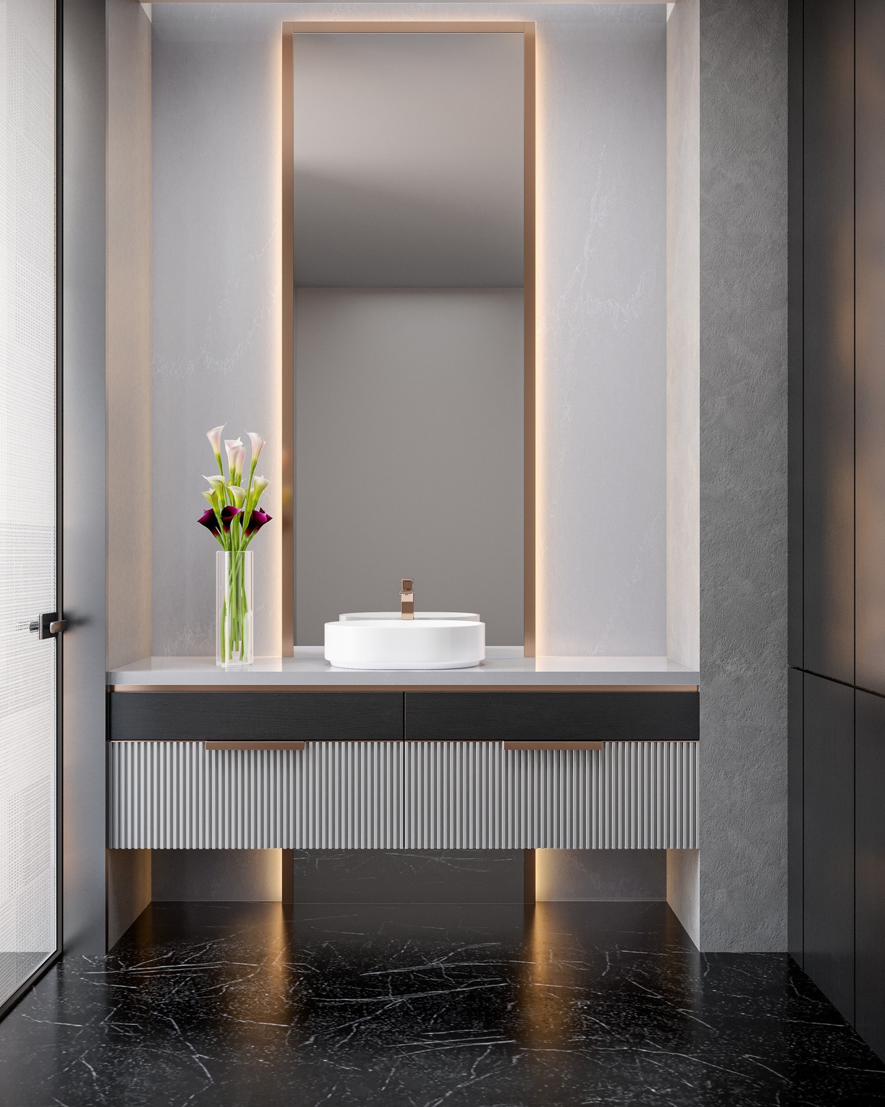 Stylish bathroom design