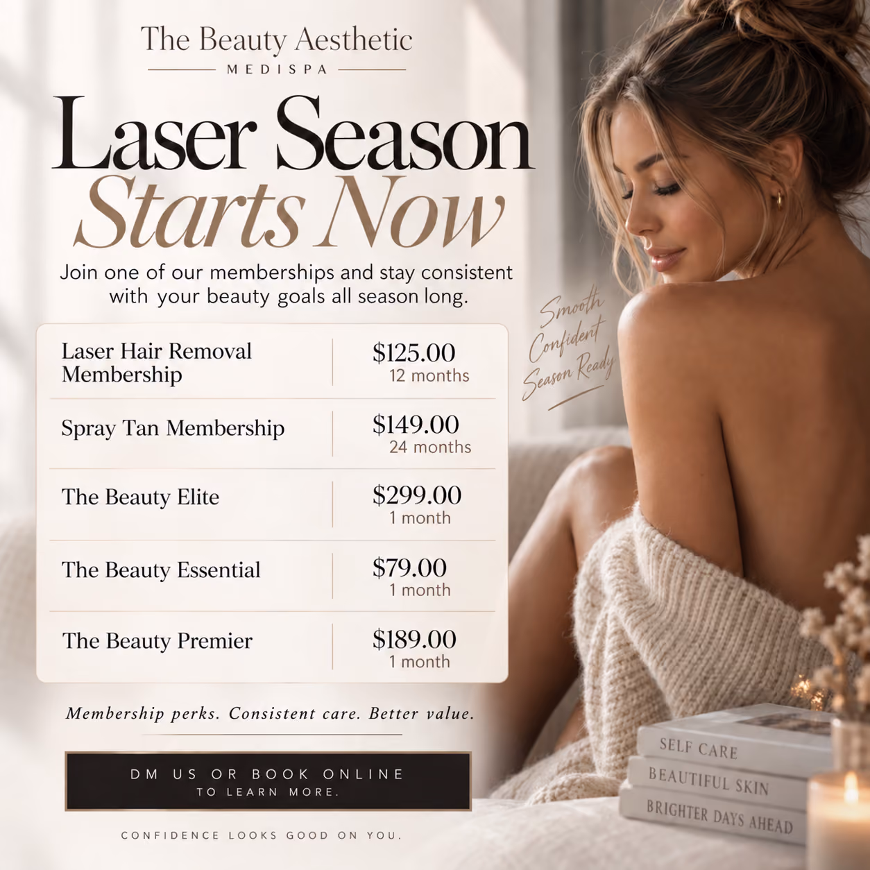Botox event promotion at The Beauty Aesthetic Medispa offering $9 per unit for the first 20 guests reserving 40 or more units