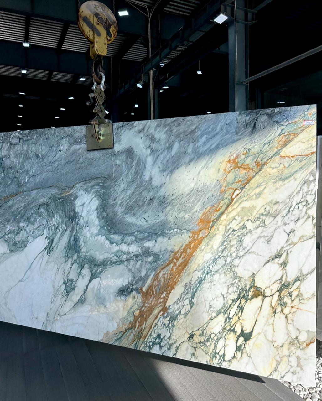 Detail veining of picasso marble