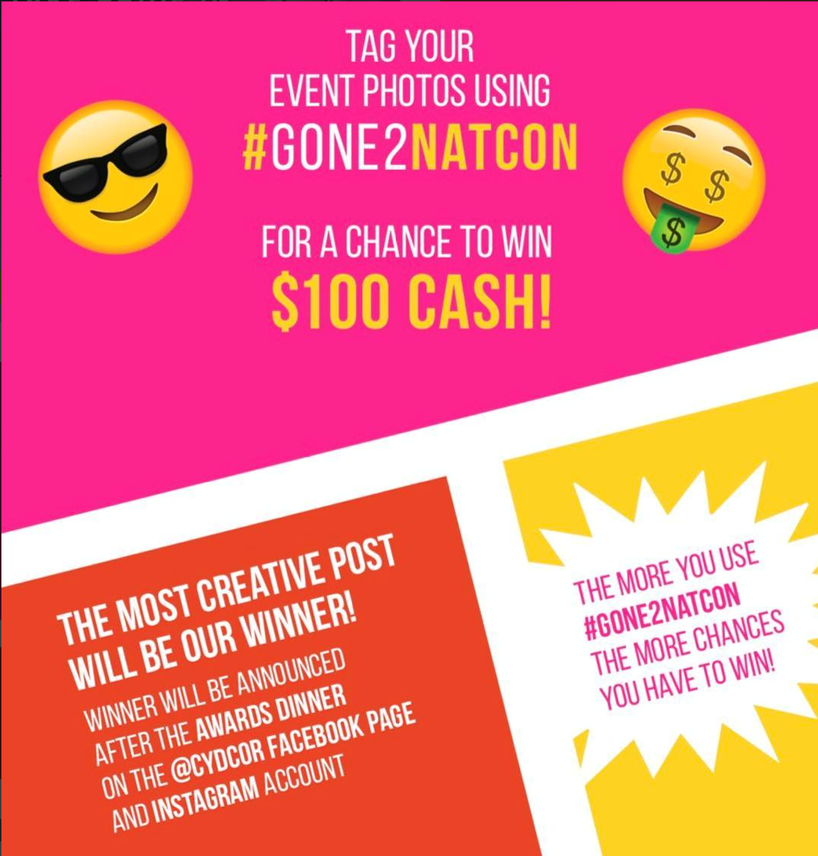 PInk photo contest graphic sunshine