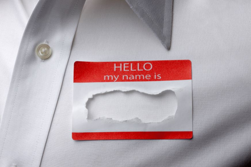 Name tag hello my name is