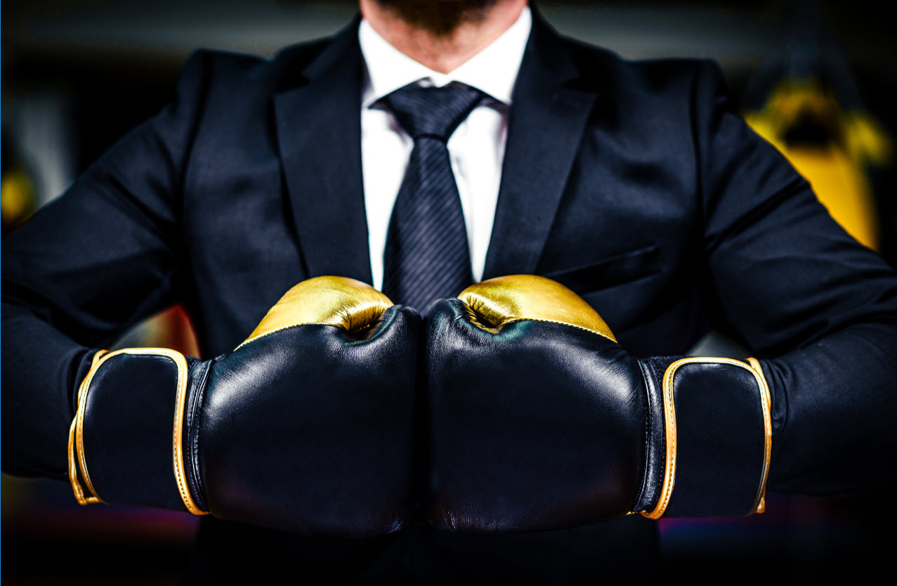 Businessman fighter