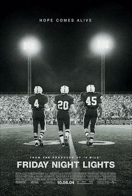 Movie poster for Friday Night Lights, 2004.