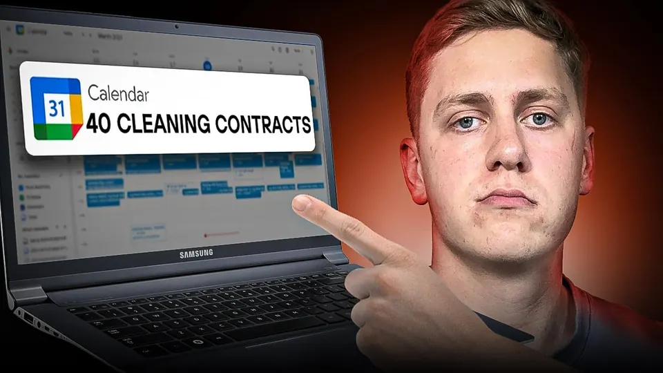 Play video: commercial cleaning lead generation with OutboundHero, 40 cleaning contracts