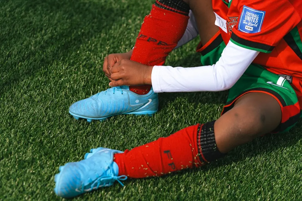 WMF young player preparing for a game