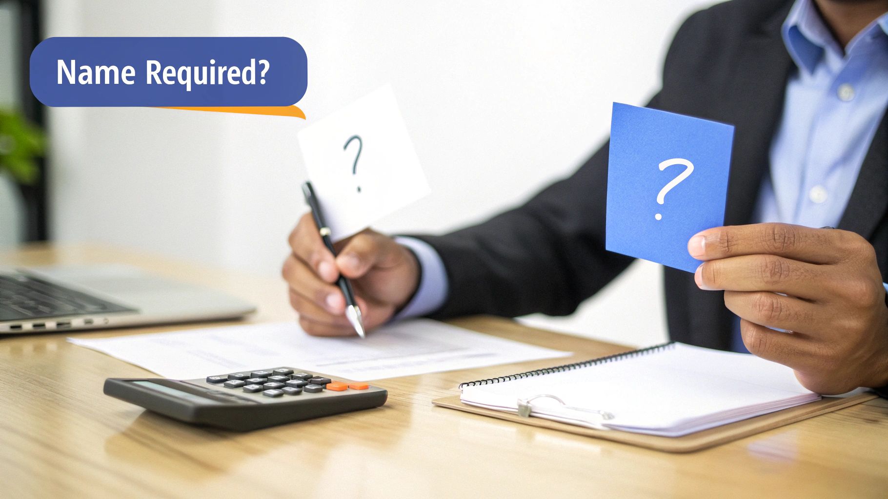 A flowchart showing different business structures, with arrows pointing to whether a NUANS report is mandatory or recommended.