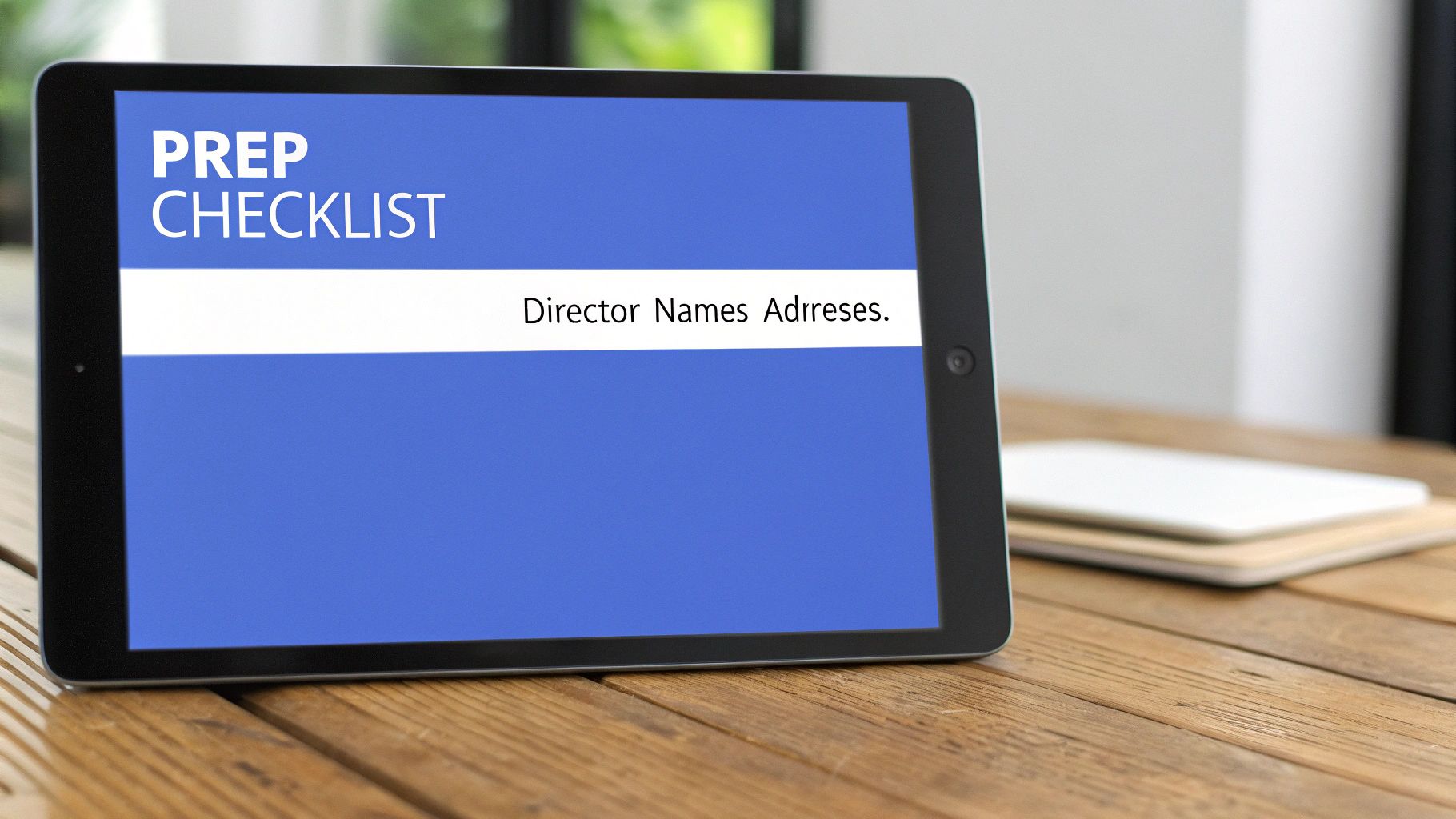 A person gathering and organizing documents at a well-lit desk, preparing for their annual filing.