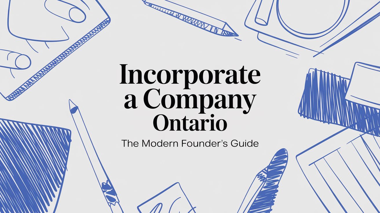 How to Incorporate a Company in Ontario: The Modern Founder's Guide